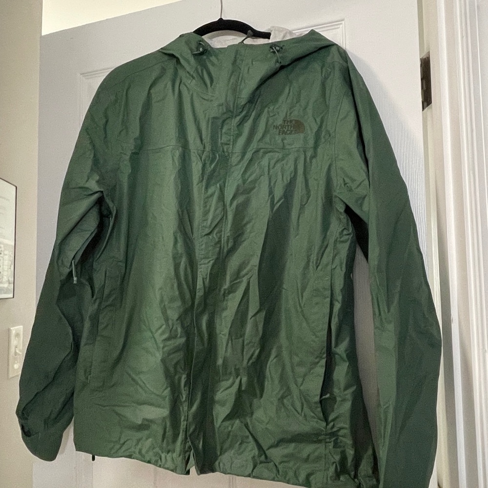 NWOT: The North Face Venture Men's Waterproof Rain Jacket in Green, Size Large